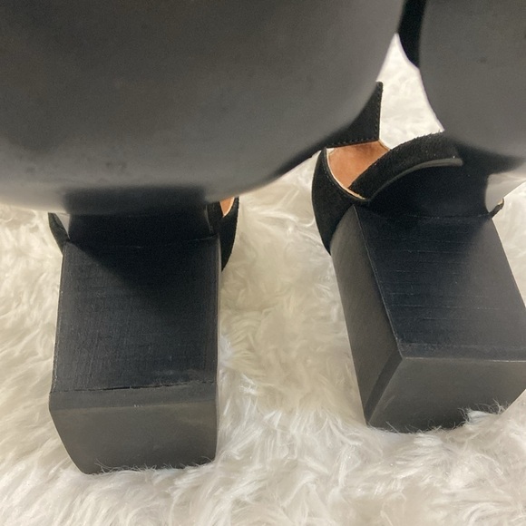 & OTHER STORIES BLACK SUEDE WOMEN SANDALS WITH BLOCK HEEL. SIZE-37, US 7. - Picture 9 of 10